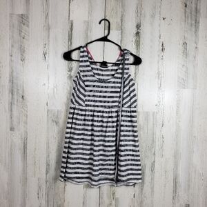 3/$15 Oh baby by motherhood maternity black, white striped tank top size small